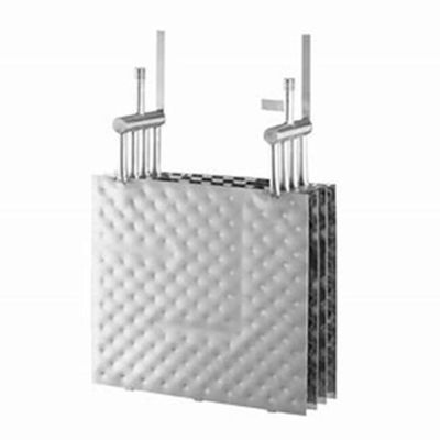 Compacto diseño almohada Placa intercambiador de calor de tres dimensiones de flujo canal transferencia de calor eficiente