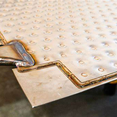 Material de acero inoxidable de conducto de fluido de placa de hoyuelo resistencia a la presión