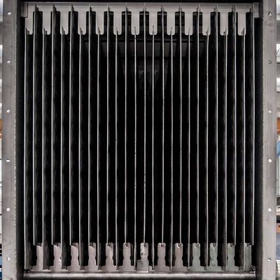 Fácil de mantener Los sólidos a granel Intercambiador de calor Alta resistencia al desgaste Compacto 10-1000 M2 Área