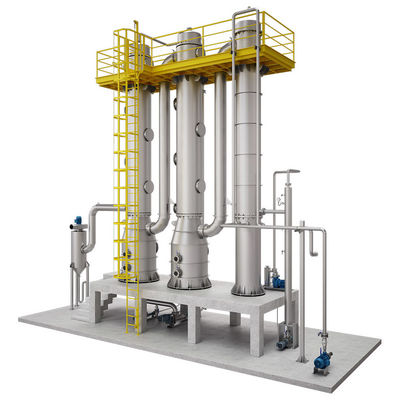 Evaporador de película de caída vertical modular de respuesta rápida Evaporador de película tipo PLC